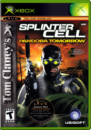 Tom Clancy's Splinter Cell - Pandora Tomorrow (USA, Europe) 2D Box Front